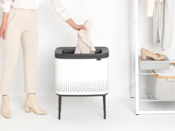 Brabantia Bo Laundry Bin tvättkorg, 60 l, vit