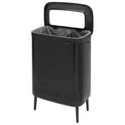Brabantia Bo Laundry Bin Hi tvättkorg, 2 x 45 l, mattsvart