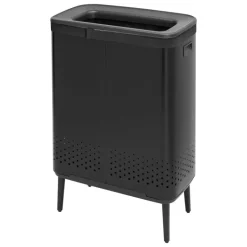 Brabantia Bo Laundry Bin Hi tvättkorg, 2 x 45 l, mattsvart