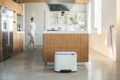 Brabantia Bo Pedal Bin 11 + 23 l, vit