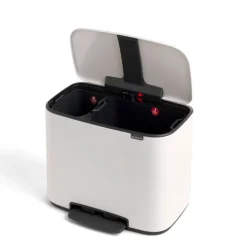 Brabantia Bo Pedal Bin 11 + 23 l, vit