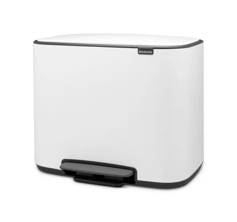 Brabantia Bo Pedal Bin 11 + 23 l, vit