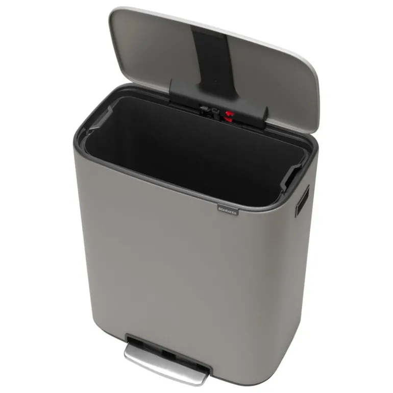 Brabantia Bo Pedal Bin soptunna med pedal, 60 l, Sense of Luxury, grå