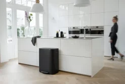 Brabantia Bo Pedal Bin soptunna med pedal, 60 l, mattsvart