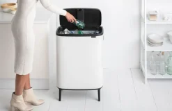 Brabantia Bo Touch Bin Hi soptunna, 60 l, vit