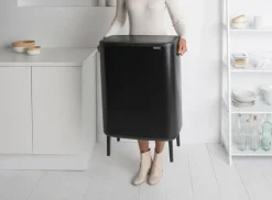 Brabantia Bo Touch Bin Hi, papperskorg, 2 x 30 l, svart