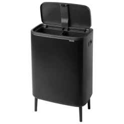 Brabantia Bo Touch Bin Hi, papperskorg, 2 x 30 l, svart