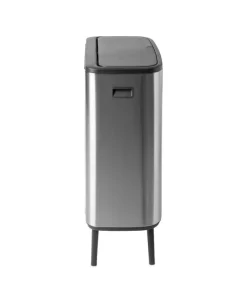 Brabantia Bo Touch Bin Hi, papperskorg, 2 x 30 l, matt stål
