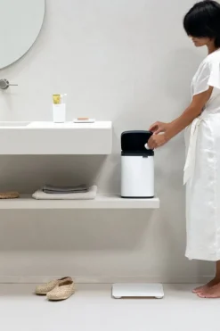 Brabantia Bo Waste Bin, 4 l, vit