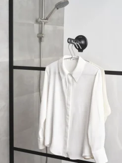 Brabantia Klädhängare med sugpropp, svart