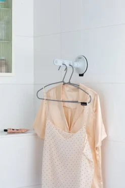 Brabantia Klädhängare med sugpropp, ljusgrå