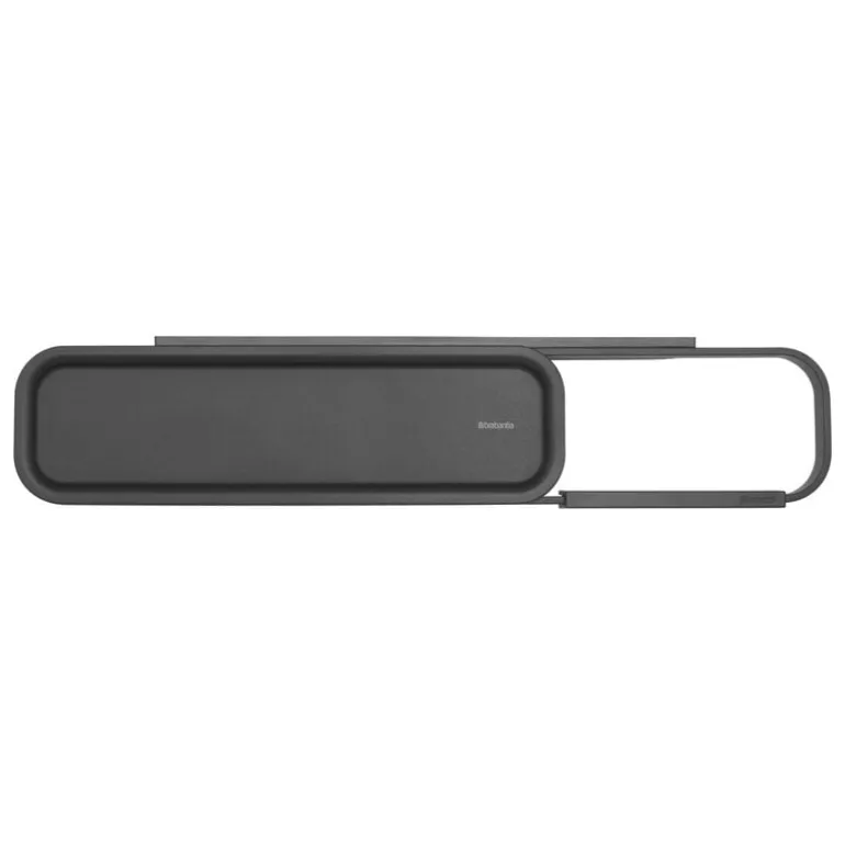 Brabantia MindSet toalettpappershållare med hylla, mineral oändligt grå