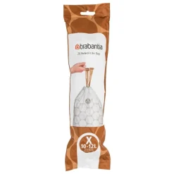 Brabantia PerfectFit soppåsar. 20 st., vit