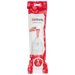 Brabantia PerfectFit soppåsar. 20 st., vit