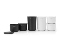 Brabantia ReNew förvaringsburkar, 3-pack, vita