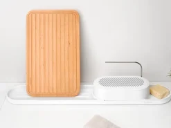 Brabantia SinkStyle köksredskapsställ & torkbricka, Mineral Fresh white
