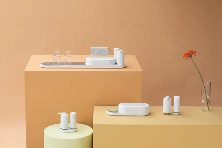 Brabantia SinkStyle tvåldispenser, 200 ml, Mineral Fresh white