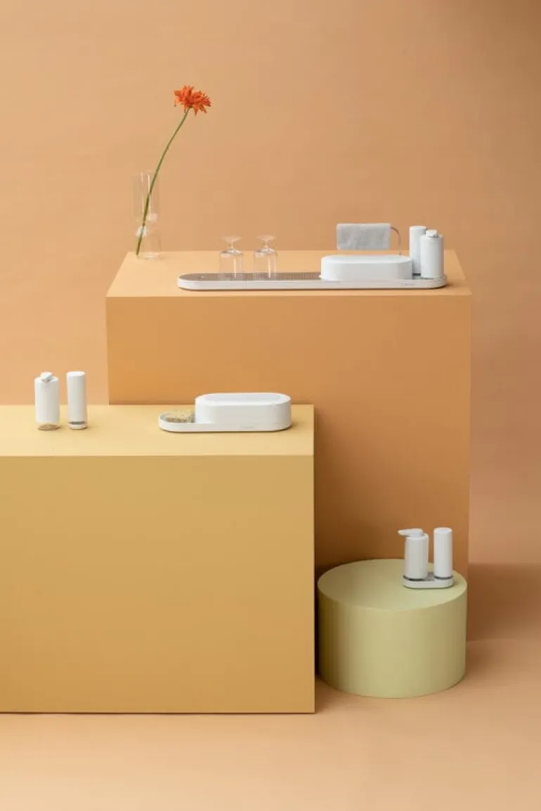 Brabantia SinkStyle tvåldispenser, 200 ml, Mineral Fresh white