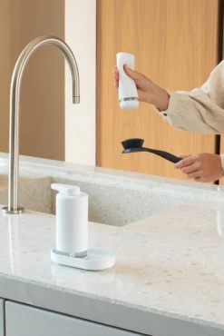 Brabantia SinkStyle tvål/diskmedelsdispenser set, 2 x 200 ml, fresh white