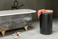 Brabantia Tvättkorg 60 l, mattsvart - korklock