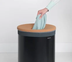 Brabantia Tvättkorg 60 l, mattsvart - korklock