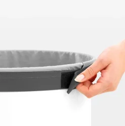 Brabantia Tvättkorg 60 l, vit - korklock