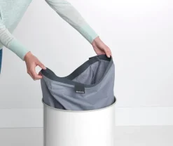 Brabantia Tvättkorg 60 l, vit - korklock