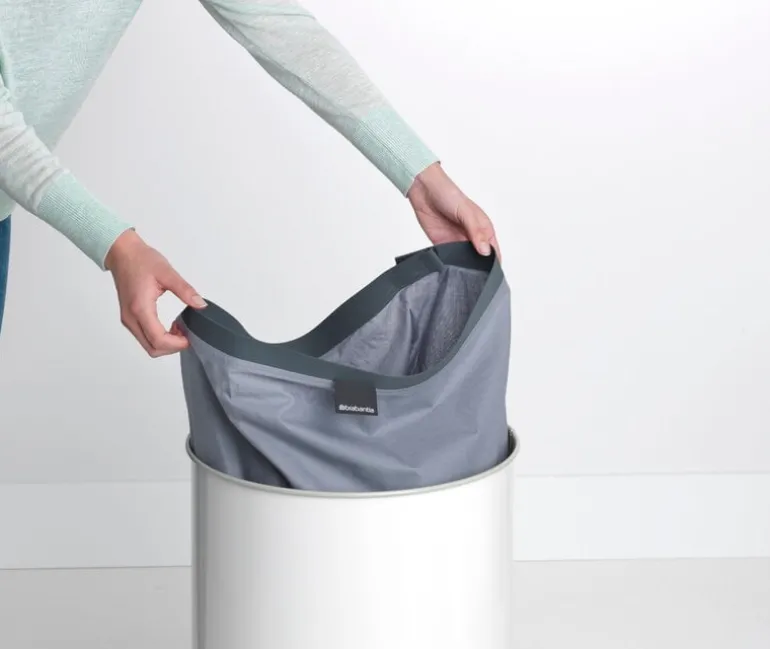 Brabantia Tvättkorg 60 l, vit - korklock