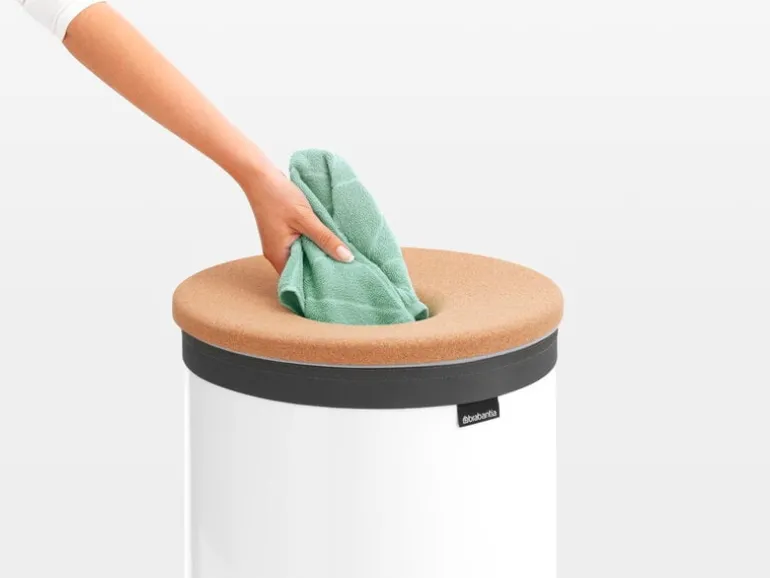 Brabantia Tvättkorg 60 l, vit - korklock