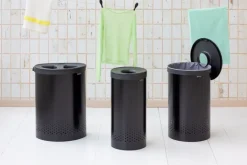 Brabantia Tvättkorg 35 l, mattsvart