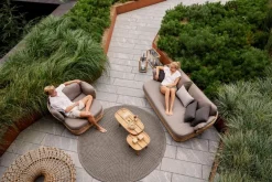 Cane-line Basket 2-sitsig soffa, natur - brungrå