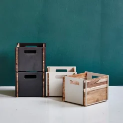 Cane-line Box förvaringslåda, teak - vit