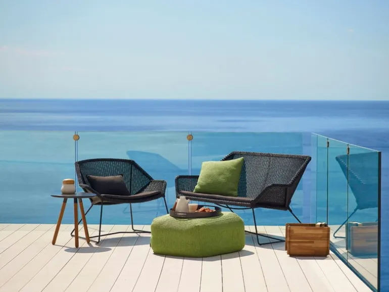 Cane-line Breeze dynset för fåtölj, svart