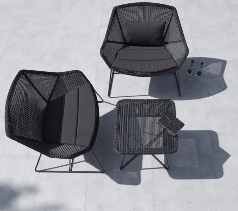 Cane-line Breeze dynset för fåtölj, svart