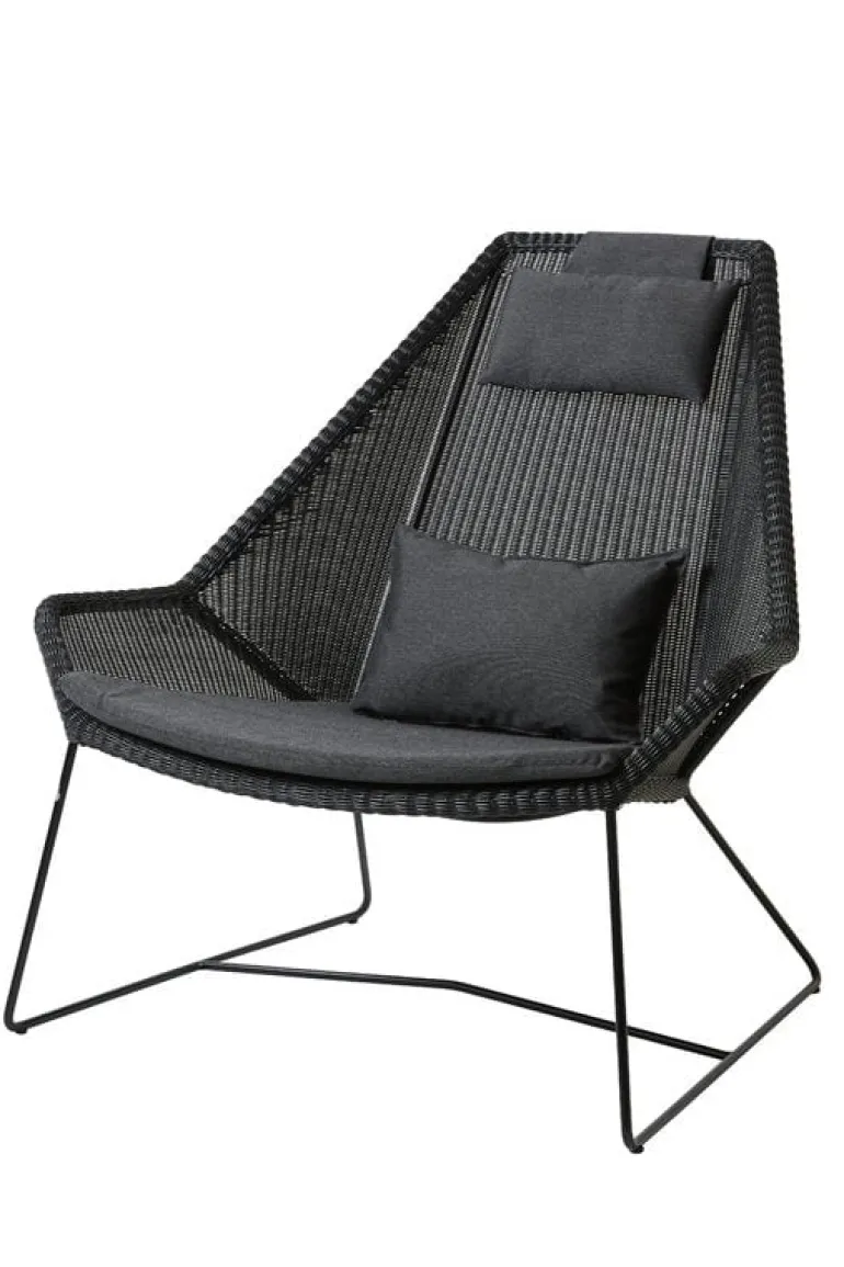 Cane-line Breeze dynset för högryggad stol, svart