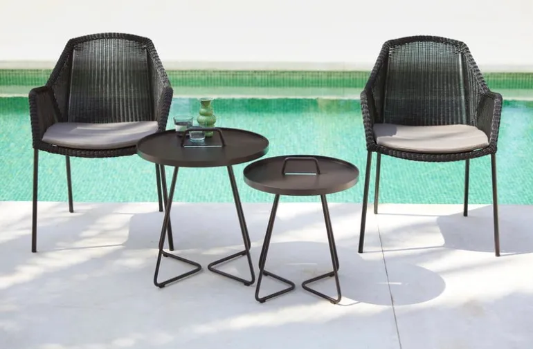 Cane-line Breeze matstol, stapelbar, svart