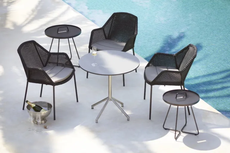 Cane-line Breeze matstol, stapelbar, svart