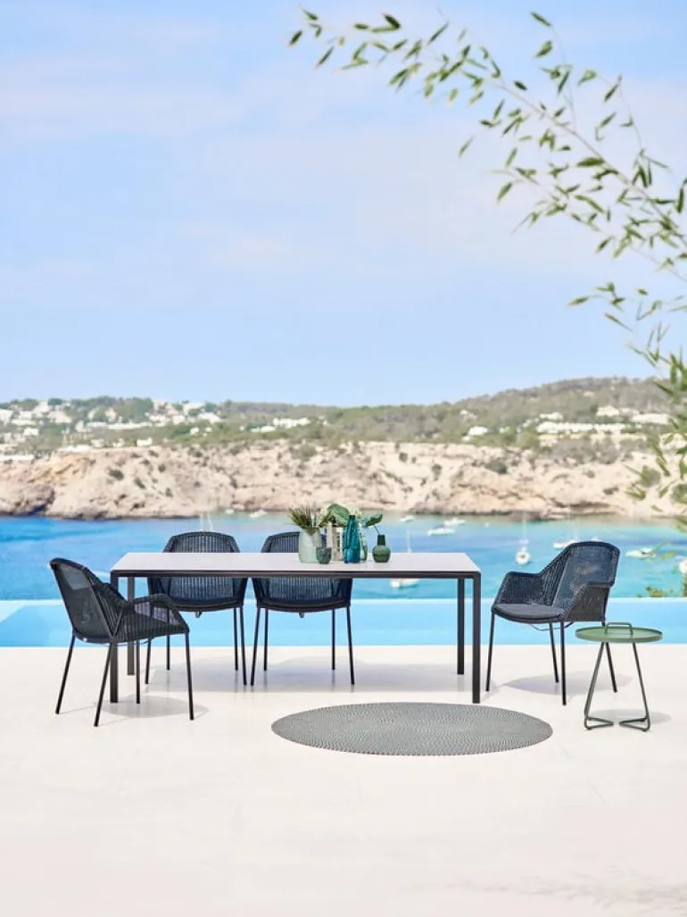 Cane-line Breeze matstol, stapelbar, svart