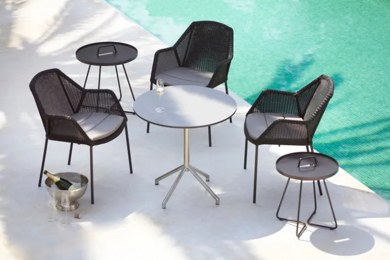 Cane-line Breeze matstol, stapelbar, svart