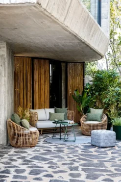 Cane-line Cube fotpall, ljusgrå