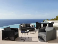 Cane-line Diamond fåtölj, grafit - grå