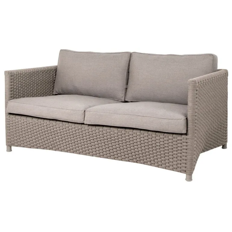 Cane-line Diamond 2-sits soffa, taupe