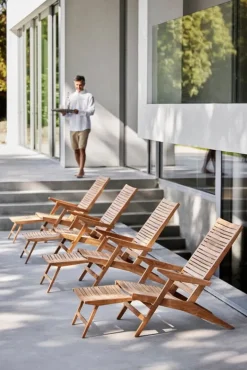 Cane-line Flip däckstol, teak