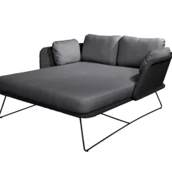 Cane-line Horizon dagbädd, svart - grå