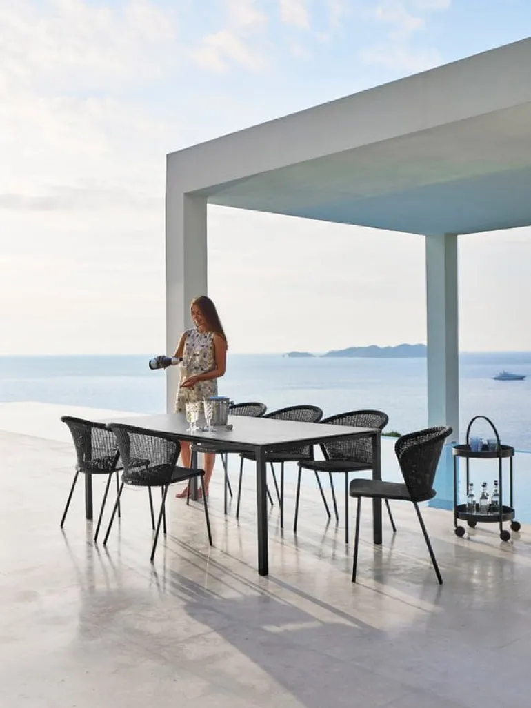 Cane-line Lean stol, svart