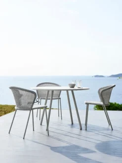 Cane-line Lean stol, vitgrå