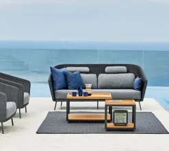 Cane-line Level soffbord, stort, teak - lavagrå