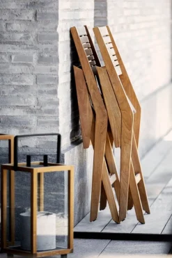 Cane-line Lighthouse lykta, liten, teak - lavagrå