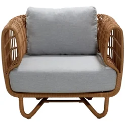 Cane-line Nest fåtölj, natur - ljusgrå