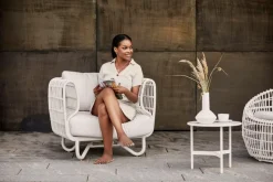 Cane-line Nest rund stol, vit